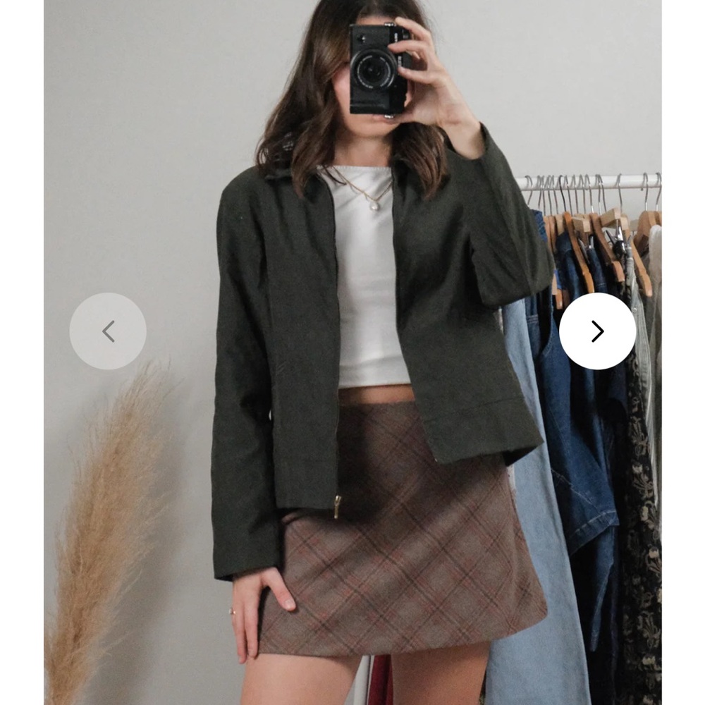 Vintage Dark Academia Green Jacket